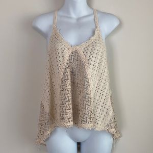 LAST CHANCE! Free People Festival Breezy Handkerchief Top (Peach Cream)